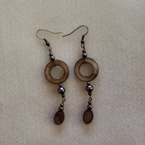 Hand made fashion earrings antique gold